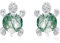Schildkröte Ohrringe 925 Sterling Silber Wassergras Achat Schildkröte Ohrstecker Hypoallergene Achat Ohrringe Tier Schmuck Geburtstags Geschenk für Kinder Frauen Mädchen