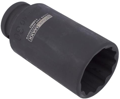 Kraft Steckschlüssel Vielzahn SW 30mm 12-kant 1/2 Antriebswelle Einsatz Nuss