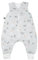 Julius Zöllner Schlafoverall Jumper Jersey, warme Füllung 2,5 TOG, waschbar bei 60°C, Made in Germany, Oeko TEX Standard 100, Savanne grau, Gr. 104