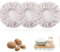 3PCS Sourdough Bread Starter Jar Cloth Covers, Reusable Yeast Bread Baking Elastics Bowl Covers, Cotton Breathable Proofing Organic Fermentation Fabric Cover Lids Fit 3-4Inches Diameter Fermenters