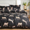 Odot Bettbezug 150x200cm 180x220cm 200x230cm, Mikrofaser Bettbezüge mit Reißverschluss Superweich Bettwäsche für Einzelbett Doppelbett Erwachsene Teenager Kinder (203x229cm,Leopard Muster A)