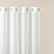 ROOM99 Novelia - Tenda con occhielli, 140 x 230 cm, larghezza x altezza per soggiorno, colore: Bianco liscio, 1 pezzo