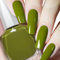 Glitter Nail Polish Green, Holographic Quick Dry Varnish - No UV Lamp Curing, Long Lasting, Chip Resistant, Non-Toxic - At Home & Salon Manicure (38#Avocado)