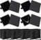 WZHHDM Schmuckkästchen, 4 Stück Schwarz Schmuckschatulle, Schublade Quadrat Geschenkschachtel, Schmuck Organizers für Armbänder Armreife Schmuck Geschenk Enthält 4 Tragetaschen