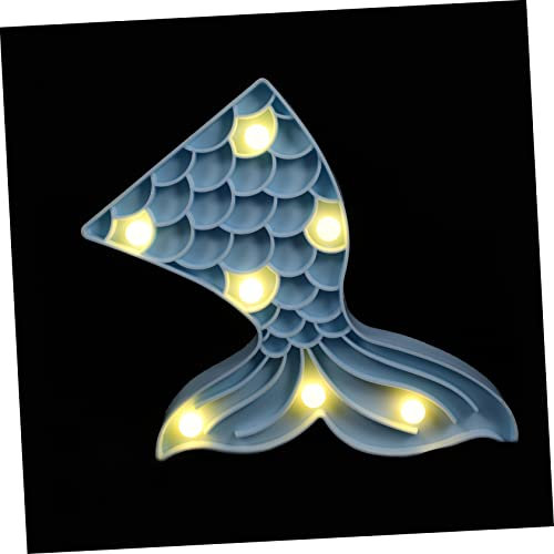 Hoement Fischschwanz-led-nachtlicht Kreative Nachttischlampe Für Mädchenzimmer Deko Filigrane Zimmerlampe