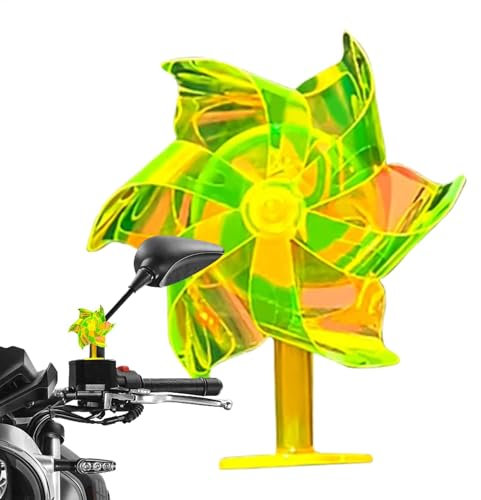 Motorrad -Lenker Windmühle, Motorrad Rotierende Windmühle | Elektrische Roller -LED Rotierende Windmühle | Süßes Formzyklusteil Für -Auto -Armaturenbrett, Motorrad, Zuhause