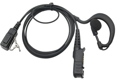 NBCNZCTSAS Ohrhörer-Headset-Mikrofon passend for Motorola Radio DP2400 DP2600 XiR P6600 P6608 P6620 E8600 MTP3150 MTP3500 Funkgerät-Kopfhörer(G)