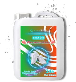 5L Schuh Deo Wassermelone – Frischekick für Ihre Schuhe! Geruchsstopp & Schweißgeruch-Entferner für langanhaltende Frische
