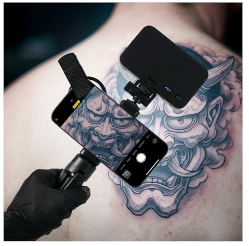 Tattoo Light Tattoo Equipment and Supplies Remove Glare LED Tattoo Photography Video Lights with Clip with LED Beads and CPL Filter Lens for Taking Tattoo Photos