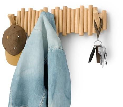 Umbra Picchetto 8 ganci da parete naturale