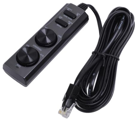 Cocoarm Subwoofer Speaker Control Cable, Ultra Thin ABS Material with Volume Adjustment, Phase Switch, for TS WX130DA Car Subwoofer System