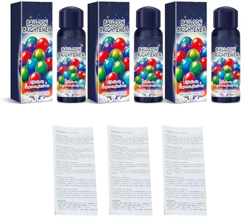 HEEPDD Balloon Glow Spray Ballonaufheller, 3 Stück Glanzverstärker Glanzspray Aufheller für Partyballons mit Wasserbasierter Formel für Längere Farberhaltung Nan (100 ml*3)