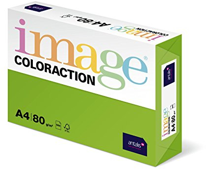 Image Coloraction Java - farbiges Kopierpapier - DIN A4 210 x 297 mm, 80 g/m² - buntes, holzfreies Druckerpapier für Kopierer - 500 Blatt - Maigrün