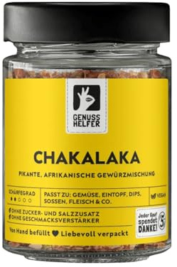 Bremer Gewürzhandel Chakalaka Gewürz, afrikanische Gewürzmischung, scharfer Dip zum selber machen, 100g im Glas