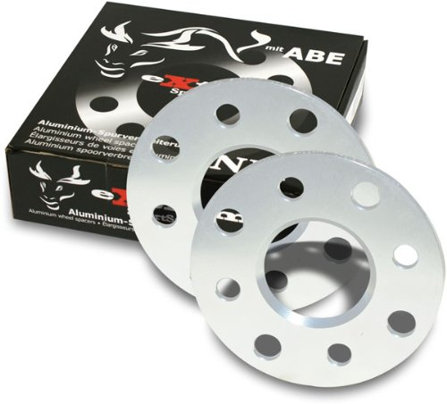 10 mm Alu Spurverbreiterung Spurplatten 4 X 100 für VW Polo + Derby 86C