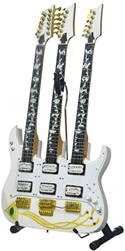 AXE HEAVEN Steve Vai Signature JEM Triple Neck Mini Guitar, Wood