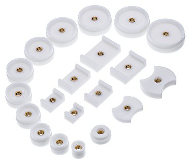 20 Pieces Watch Back Press Fitting Dies Watch Repair Tool Kit Round and Rectangular
