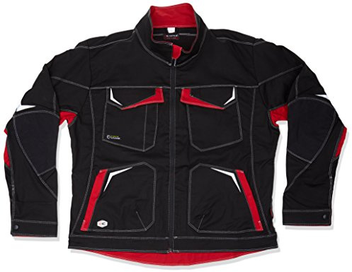 Cofra V480-0-05.Z62 Arbeitsjacke Abrantes, schwarz / rot, Größe 62