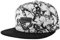 Blackskies® Fenrir Snapback Cap Damen Herren Baseball Mütze Kappe Weiß Suede Marmor Wildleder-Imitat