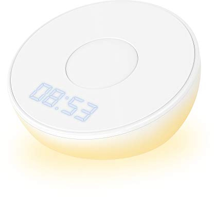 Xlayer Wecker mit Ladefunktion | Wireless Charging Clock Light 10W | Induktions Ladestation mit Zeitdisplay | Wireless Charger Uhr | Kabellose Ladestation | Weiß
