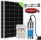 DCHOUSE 240 W Solar-Tiefbrunnen-Tauchpumpen-Kit mit 12 V Solar-Edelstahl-Wasserpumpe + 2 STÜCKE 120 W Solarpanel