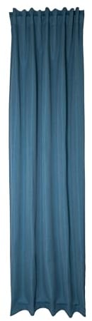 Homing blickdichter Akustik Verdunkelungsvorhang Uni Gardine Petrol Vorhang Wohnzimmer Schlafzimmer Kinderzimmer Dekostoff(1Stück) 245 x 140 cm (HxB) 5485-38