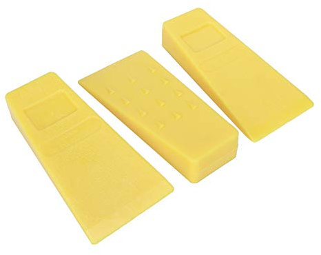 Raguso 2-teilige Baum Fäll Keile Kunststoff Kettensägenkeile Hochschlagfeste Kettensägen fällen Schneidkeile Kettensägenzubehör Holzbearbeitungswerkzeuge