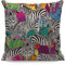 WONDERTIFY Zebra Kissenbezug Zebra Tier Wurfkissenbezug Kissenbezug für Couch Home Decor Schwarz Weiß 45 x 45 cm