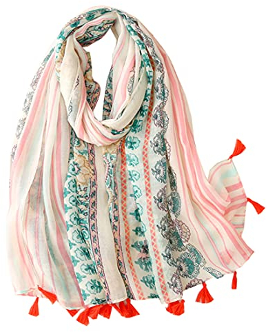 FAIRYGATE Damen Tuch Schal Pink Halstücher Festliche Stola Kopftuch Halstuch Schal Damen-Schal Tücher Damen Stola Weinachtsgeschenke 56016