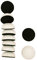 Craftelier - Runde Tintenauftrage Pads mit 30 mm Durchmesser und Klettsockel zum Auftragen und Mischen von Tinte beim Scrapbooking und anderen BastelProjekten | Kompatibel mit Tintenapplikator