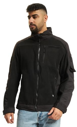 Brandit Fleece Ripstop Jacket, Uomo, black, 5XL
