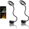 JUTTAUTO Lot de 2 Spots de Lecture LED 12 V avec variateur d'intensité et pour intérieur de Camping-Car Col de Cygne Flexible Éclairage de côté pour Camping-Car, Van, remorque, Camion