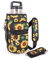 Half Gallon Jugs Water Bottle Holder with Strap and 2 Pockets, 64 oz Water Bottle Sleeve Carrier Compatible with Yeti & RTIC Half Gallon Jugs, 64oz Hydro Flask (Sunflower)