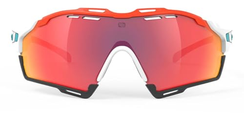 Rudy Project Unisex CUTLINE White Matte Multilaser Red Sonnenbrille, 139