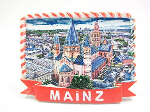 Mainz Rheinland Pfalz Premium Magnet Poly Souvenir Germany (24)