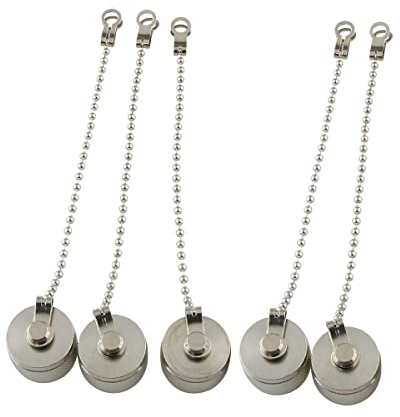 ZCZQC 5 Stück Messing Staubkappen Schutzhülle mit Kette für sowohl N Typ Buchse als auch UHF Buchse SO-239 SO 239 Stecker Adapter