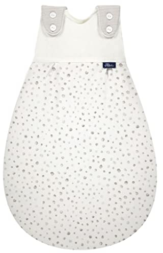Alvi Baby Mäxchen Außensack Schlafsack im SET mit Babylöffel DeinKinderland Ganzjahresschlafsack | Babyschlafsack | Sommerschlafsack | Winterschlafsack (aqua dot, 74-80)