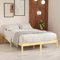 WIFESE Massivholzbett 180x200 cm 6FT Super King Doppelbett Betten Palettenbett Bettgestell Bettrahmen Moderner Stil Langlebig und Komfortabel Geeignet für Jedes Schlafzimmer