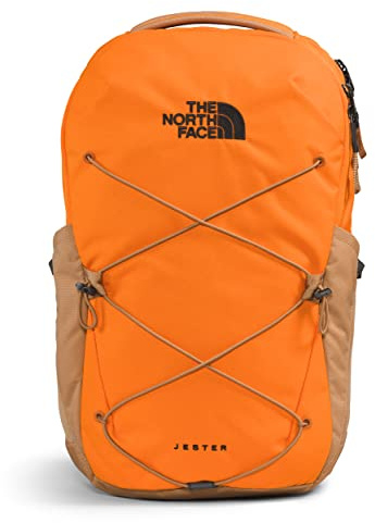 THE NORTH FACE Women's Jester Luxe Everyday Laptop Backpack, Mandarin/Almond Butter, One Size, Classic