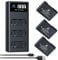 Homesuit EN-EL14 EN-EL14a Battery and Rapid LCD Charger Kit for Nikon D3500 D3300 D3100 D3200 D3400 D5100 D5200 D5300 D5500 D5600 Coolpix P7000 P7100 P7700 P7800 Cameras (3-Pack)