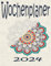 Wochenplaner 2024: wochenplaner 12 Monate , Januar bis Dezember ,kalender 2024 1 woche 2 seiten ,terminplaner mit uhrzeit ,jahreskalender buch