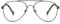 KoKoBin Vintage Metal Frame Reading Glasses Aviator Toad Frame Lens Anti Blue Light women Men Computer Reader (Gray, 2.5)