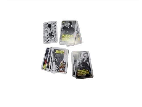 Napoletanisches Kartendeck, 9,5 x 6,5 cm, lustig, lustig, Besen, Trauben, Wissenschaftlicher Besen