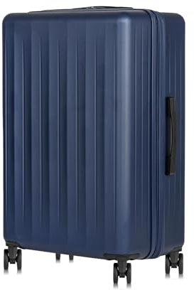 OCHNIK Großer Koffer| Hartschalenkoffer | Farbe: Marine | 77x49,5x30,5/35 cm | mit Volumenverlängerung von 5 cm | Größe: L | Reise-Koffer mit 4 Rollen | Fassungsvermögen 97/117 L