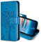 KANVOOS PU Leder Schutzhülle für Xiaomi Redmi Note 9 Pro/Redmi Note 9S, Flip Case Klappbar mit Kartenfach, Stoßfeste Hülle in Blau