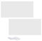 2 Stück Blanko-Flagge Einfarbig Rein Weiß 0.6 * 1.2 m Personalisiertes Banner Mit 12 m Hängendem Seil 4 Messing Augen Graffiti Geeignet für DIY Outdoor Party Feier Dekoration