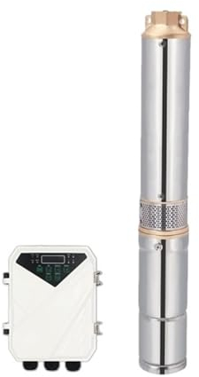 3-Zoll-DC-Tauch-Solarwasserpumpe, 72 V, 600 W, MPPT-Regler, Kunststoff-Laufrad, Bohrloch, Mini-Bewässerungs-Kits (Förderhöhe 80 m, Durchfluss 3 t/h)