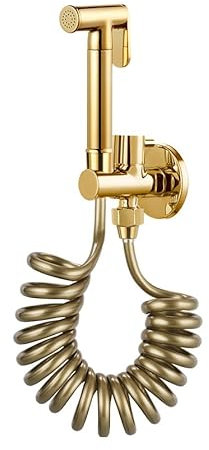 Doccetta Per Bidet Universale Doccetta Bidet Regolabile Doccino Da Bidet Per Wc Maniglia Singola Tutto In Rame oro tubo Di Gomma