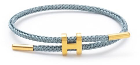 Geflochtenes Armband Damen I Verstellbarer Armreif Gold I Charm Armband frü Frauen I Segeltau Armband Freundinnen I Freundschaftsarmband (Türkis)