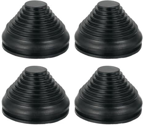 QUARKZMAN 4 Stück Kabeldurchführung Turmförmige 70mm 2,75 Zoll Bohrloch, Gummistopfen Gummitüllen Gummidichtungen Set für Maschinen, Elektrogeräte, Kabel, Draht, Stecker
